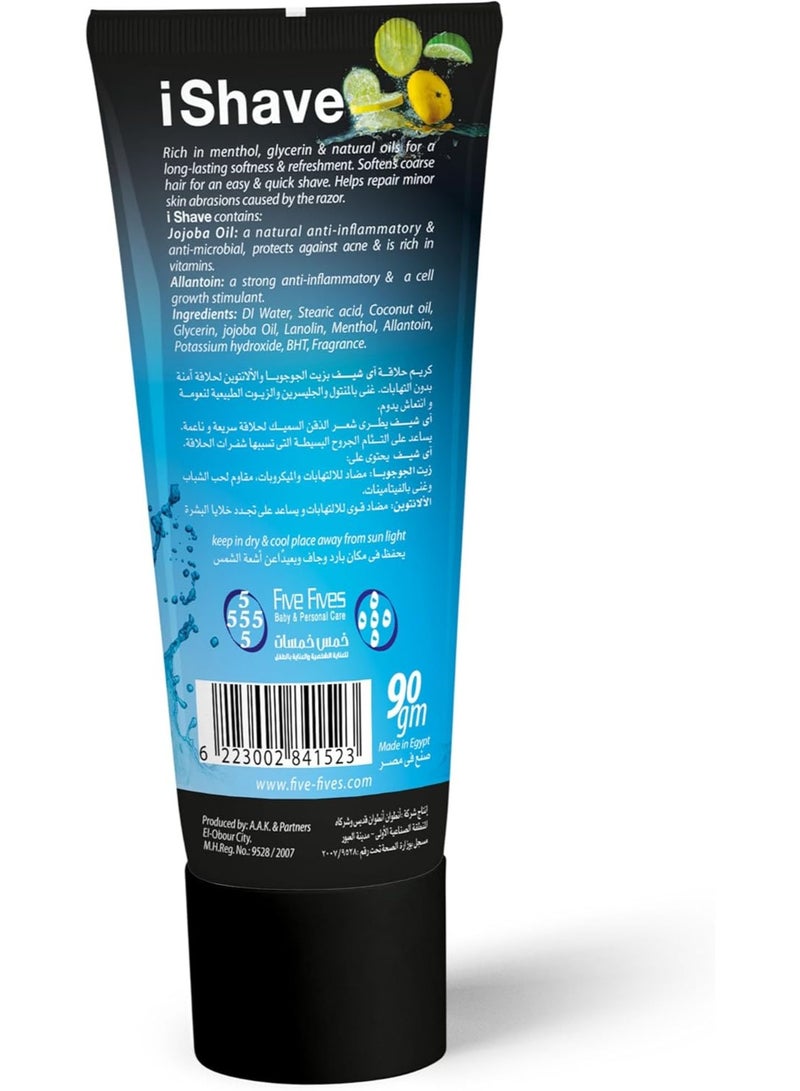 iShave Lemon Shaving Cream 90g - Image 2